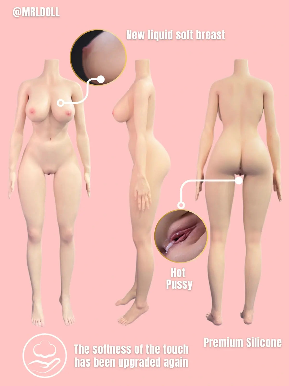 Image of Life Size Sex Doll Nikoyo:E Cup Platinum Silicone Realistic Sex Doll MRLDOLL